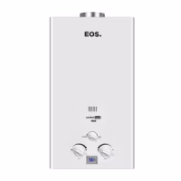 AQUECEDOR DE ÁGUA A GÁS GLP 16L BRANCO EXAUSTÃO NATURAL - EOS*