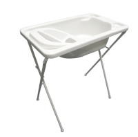 Banheira Plástica Bebê c/ suporte ACQUA TRIO 7065BC - Branco  - Galzerano