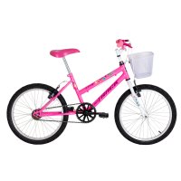 Aro 20 -  Modelo CINDY COM CESTA - Feminina sem marcha - Azul/Branco - TK3 TRACK
