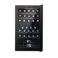 ADEGA CLIMATIZADA COMPRESSOR DUAL ZONE, EOS SOMMELIER, 33 GARRAFAS 220V. PRETO - EOS*