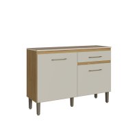 Balcão 2 portas 1 gaveta 848x1200x385 mm Modulada Santiago - decibal 