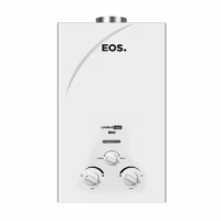 AQUECEDOR DE ÁGUA A GÁS GLP 7,5L BRANCO EXAUSTÃO NATURAL - EOS*