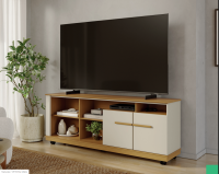 Bancada Coral 1600x629x378 Nogueira/Off White Matte - Colibri