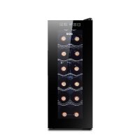 ADEGA CLIMATIZADA ELETRÔNICA, EOS SOMMELIER, PARA 12 GARRAFAS BIVOLT. PRETO - EOS*