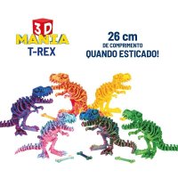3D MANIA - T-REX 26 CM (DISPLAY 12 UNIDADES) - POLIBRINQ