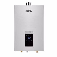 AQUECEDOR DE ÁGUA DIGITAL A GÁS GLP 16L INOX BIVOLT EXAUSTÃO FORÇADA - EOS*