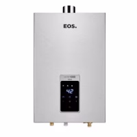 AQUECEDOR DE ÁGUA DIGITAL A GÁS GN 16L INOX BIVOLT EXAUSTÃO FORÇADA - EOS*