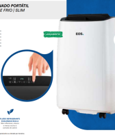 AR CONDICIONADO PORTÁTIL 12000BTUs/H FRIO SLIM 220V. BRANCO - EOS*