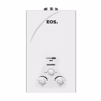 AQUECEDOR DE ÁGUA A GÁS GN 7,5L BRANCO EXAUSTÃO NATURAL - EOS*