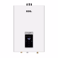 AQUECEDOR DE ÁGUA DIGITAL A GÁS GN 16L BRANCO BIVOLT EXAUSTÃO FORÇADA - EOS*