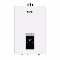 AQUECEDOR DE ÁGUA DIGITAL A GÁS GLP 16L BRANCO BIVOLT EXAUSTÃO FORÇADA - EOS*