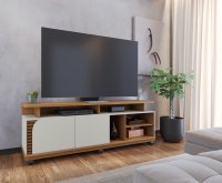 Bancada Jurerê 1.8 1800x632x393 Freijó/Off White Matte - Colibri 