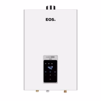 AQUECEDOR DE ÁGUA DIGITAL A GÁS GN 26L BRANCO BIVOLT EXAUSTÃO FORÇADA - EOS*
