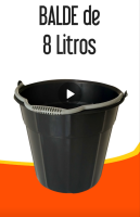 Balde Plástico 8lt Cores - Antares