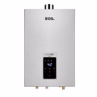 AQUECEDOR DE ÁGUA DIGITAL A GÁS GN 20L INOX BIVOLT EXAUSTÃO FORÇADA - EOS*