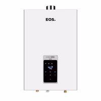 AQUECEDOR DE ÁGUA DIGITAL A GÁS GLP 26L BRANCO BIVOLT EXAUSTÃO FORÇADA - EOS*
