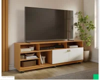 Bancada Lima 1800x630x400 Naturalle/Off White Matte - Colibri