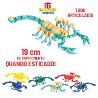3D MANIA - ESCORPIÃO 19 CM (DISPLAY 24 UNIDADES) - POLIBRINQ