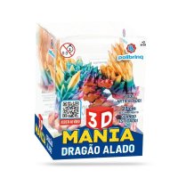 3D MANIA - DRAGÃO ALADO 23 CM ( DISPLAY 24 UNIDADES) - POLIBRINQ